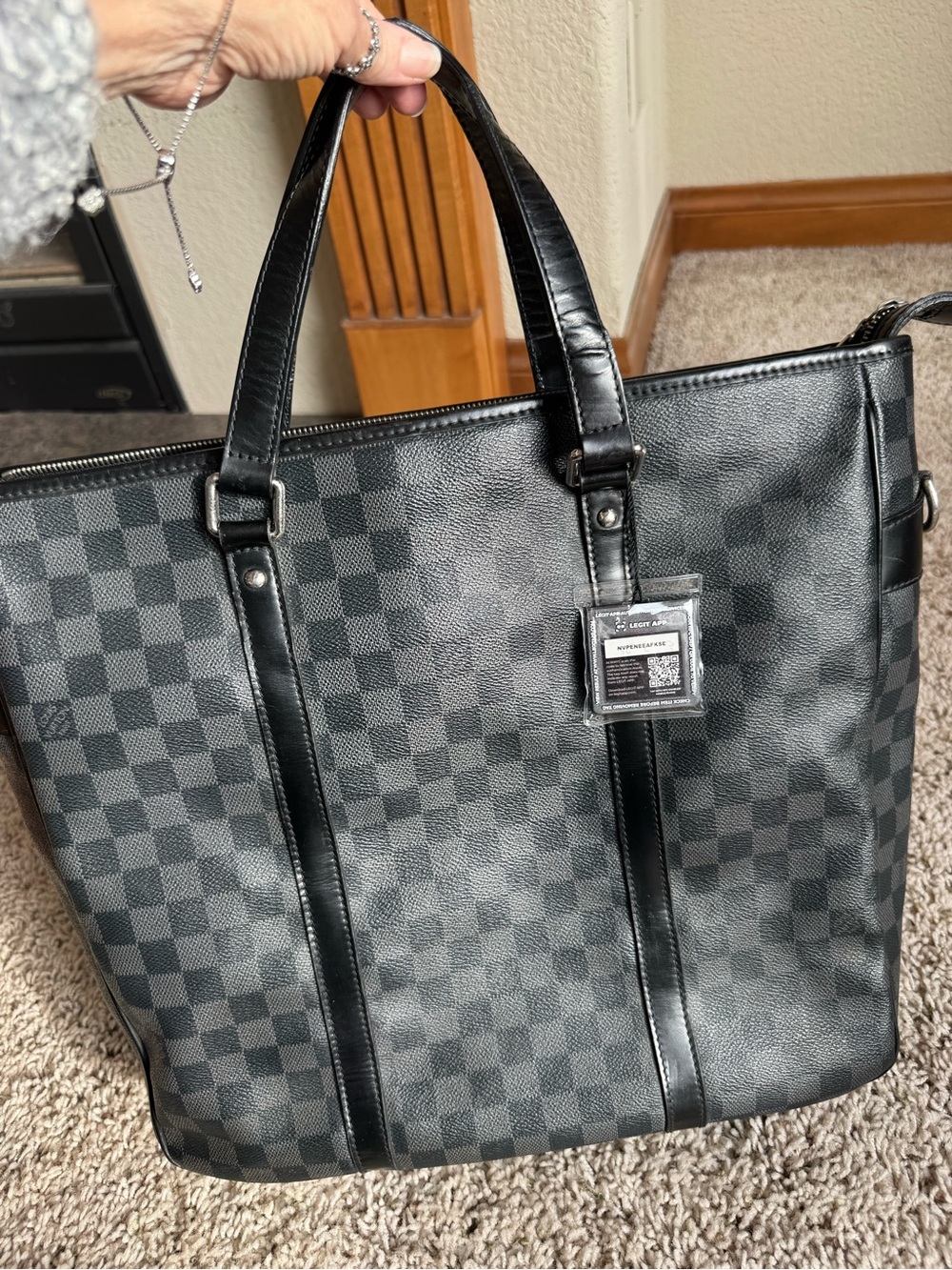Louis Vuitton Damier Graphite Tadao tote